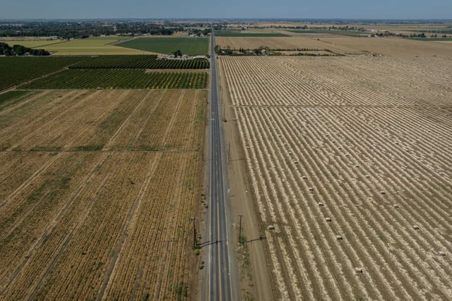Farmlands in Contra Costa County in August 2023. The county has had the most cases of valley fever in the Bay Area over the first seven months of 2025.