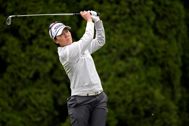 South Korean Lee5 Jeong-eun has the 36-hole lead in the LPGA Portland Classic in Oregon
