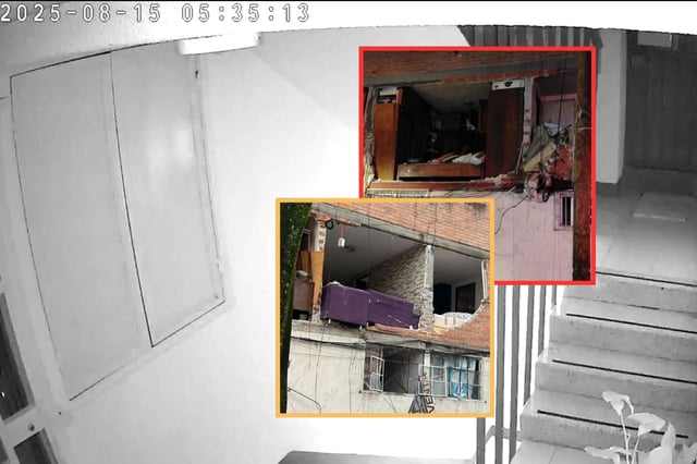 Heroico Cuerpo de Bomberos (HCB) y personal de Protección Civil aseguraron la zona para evitar más riesgos. | Crédito: captura en X