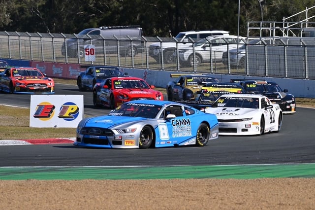 James Golding was clear of the carnage that stopped the Driver 2 race. Image: Mpix