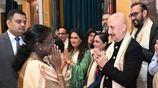 Anupam Kher Shares Pics With President Druapadi Murmu After Attending At Home Ceremony: Felt Honoured, Blessed