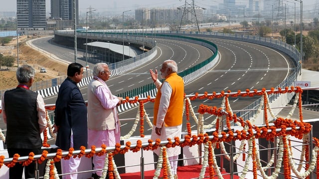 PM Modi will inaugurate four of the five packages of UER-II along with phases three and four of the Dwarka Expressway on Sunday afternoon.