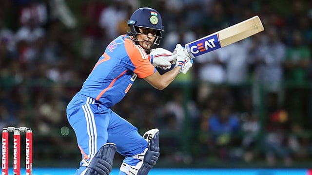 Pallekele, Jul 27 (ANI): India's Shubman Gill plays a shot during the 1st T20I against Sri Lanka