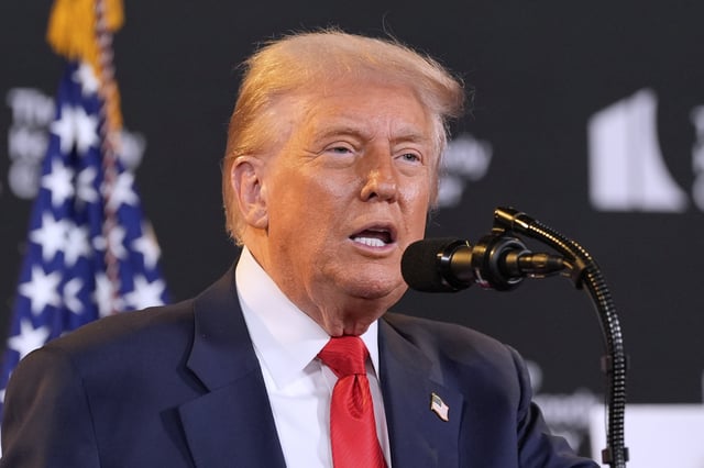 President Donald Trump speaks at the Kennedy Center, Wednesday, Aug. 13, 2025, in Washington.