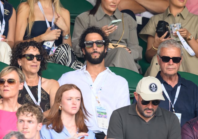 Daniel Ricciardo attends day two of the Wimbledon Tennis Championships at the All England Lawn Tennis and Croquet Club at All England Lawn Tennis and Croquet Club on July 01, 2025 in London, England.