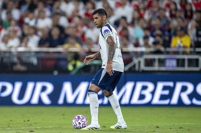 Cristian Romero of Tottenham Hotspur in action during to the pre-season friendly match between Arsenal and Tottenham Hotspur at Kai Tak Stadium, Kai Tak Sports Park on July 31, 2025 in Hong Kong, China.