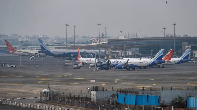 Several flights were delayed and others diverted amid heavy rain in Mumbai on Saturday. 