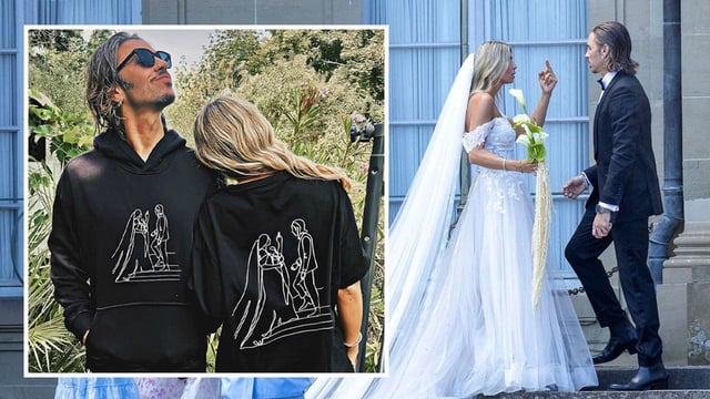 Es war das Aufreger-Foto der Ofarim-Hochzeit. Jetzt macht es sich Gil zu eigen.
