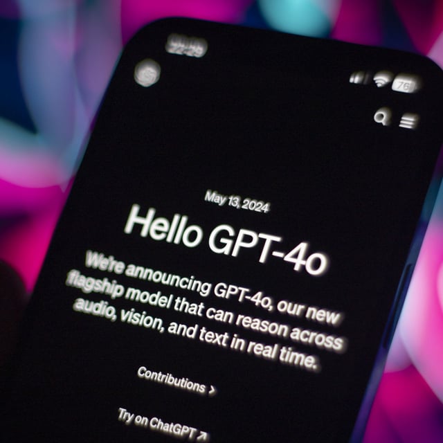 The ChatGPT app is seen on a mobile device.