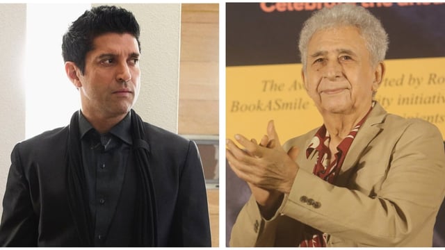 Farhan Akhtar spoke about Naseeruddin Shah's comments on his acting.