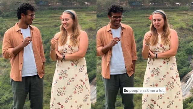 An Indian American husband and wife went viral after joking about awkward questions they often faced after marriage.