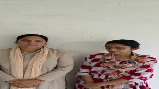 BJP leader Rohit Saini's girlfriend Ritu Saini (Right) arrested by police.