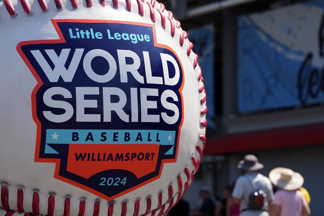 A general view of signage before the Little League World Series Championship Game between the Asia-Pacific Region team from Taoyuan Ciy, Chinese Taipei and the Southeast Region team from Lake Mary, Florida at Howard J. Lamade Stadium on August 25, 2024 in South Williamsport, Pennsylvania.