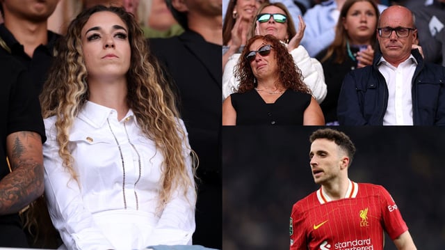 Rute Cardoso, Isabel and Joaquim Silva, and Diogo Jota 