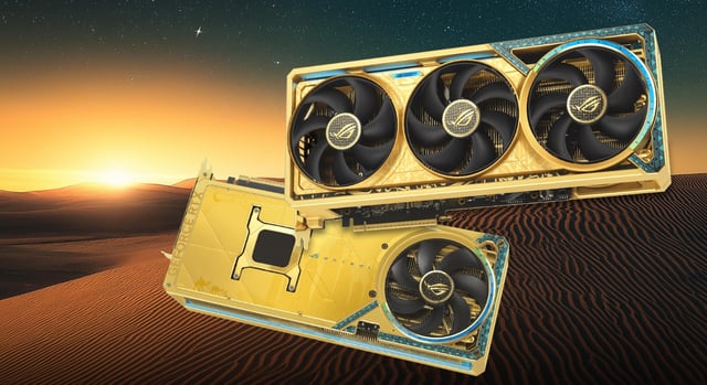 An image about You can now buy the ASUS ROG Astral GeForce RTX 5090 Dhahab Edition, but it'll cost you $9200+