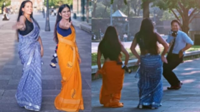A Japanese cameraman went viral after flawlessly dancing while filming two women performing to Bollywood’s hit track Badi Mushkil.
