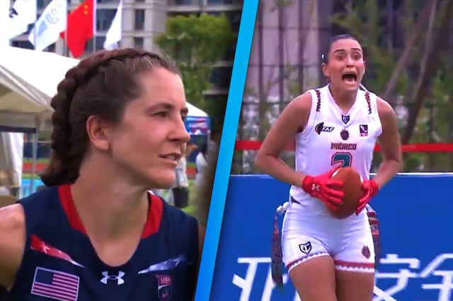 Mexico venció 26-21 a Estados Unidos en la final de Flag Football Femenil. (Foto: Capturas de pantalla)