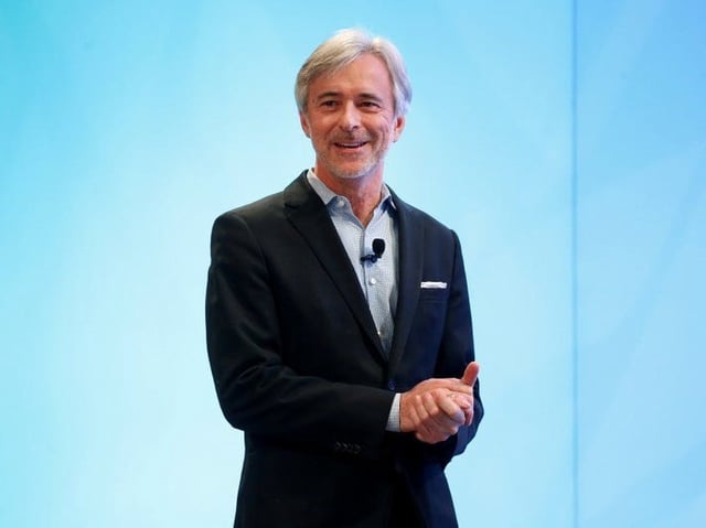 FILE PHOTO:    John Krafcik, CEO of Waymo, speaks during the North American International Auto Show in Detroit