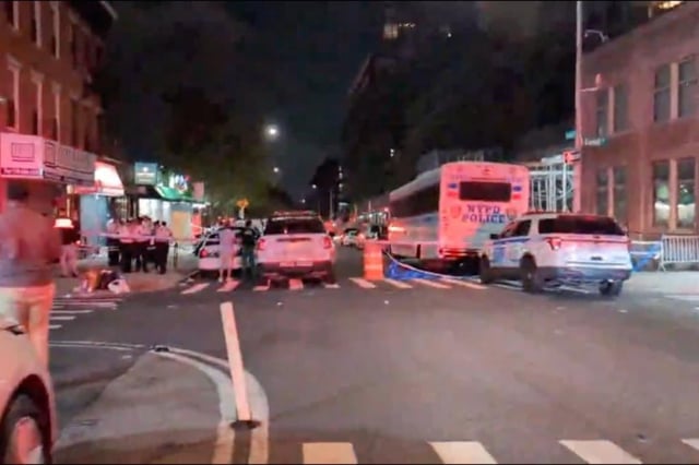 El lugar en donde ocurrió el tiroteo este sábado por la noche.