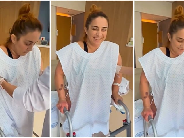 María Julia Oliván volvió a caminar, a dos meses del accidente. Foto: Instagram