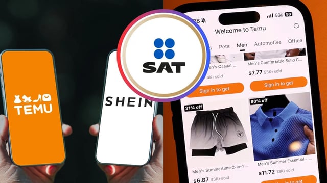 SAT implementa nuevas normas para quienes hacen compras en Shein y Temu