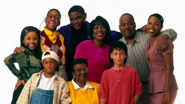 FAMILY MATTERS - Cast Gallery - Shoot Date: September 16, 1996. (Photo by ABC Photo Archives/Disney General Entertainment Content via Getty Images)
BACK ROW:MICHELLE THOMAS;JALEEL WHITE;DARIUS MCCRARY;JOMARIE PAYTON;REGINALD VELJOHNSON;KELLIE SHANYGNE WILLIAMS
FRONT ROW: ORLANDO BROWN;ROSETTA LENOIRE;BRYTON JAMES