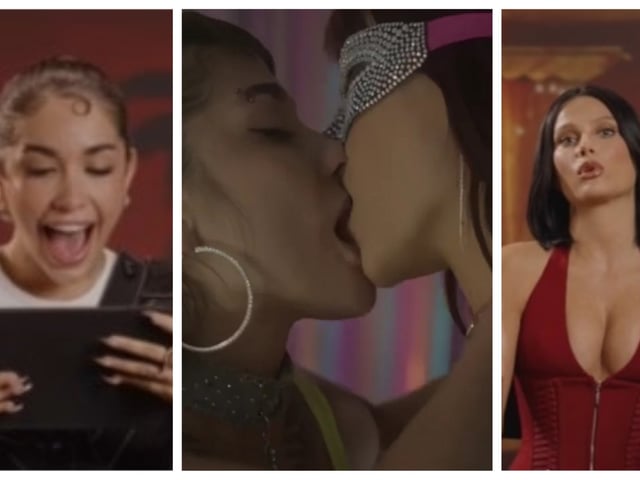 La reacción de María Becerra y Valentina Zenere a su beso en "En el barro".