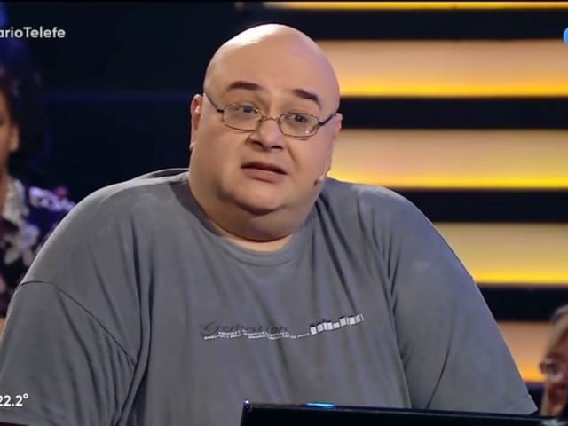 Jorge Porcel Jr. en "Quién quiere ser millonario".