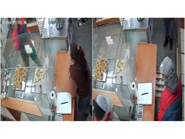 Así robaron una panadería.
