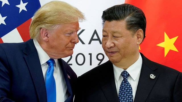 US President Donald Trump and China's President Xi Jinping.