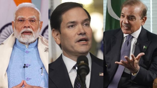 MODI-RUBIO-SHEHBAZ | Image: AP/ANI