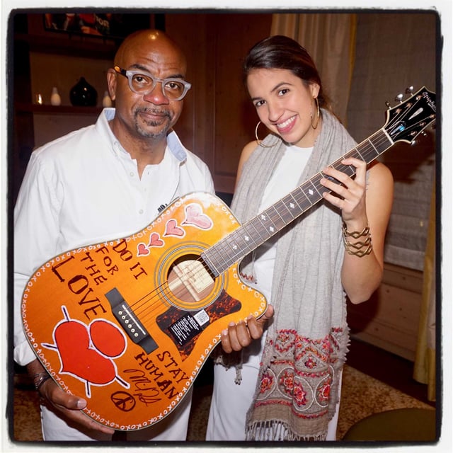 Musicians Victoria Canal (right) and Carl Young at the Rocker&#39;s Ball benefiting Do It For the Love Foundation. Nov. 16, 2018. Canal alleged in an Instagram post that she had been groomed and sexually abused by a much older, “very powerful” man in the music industry when she was 19.
