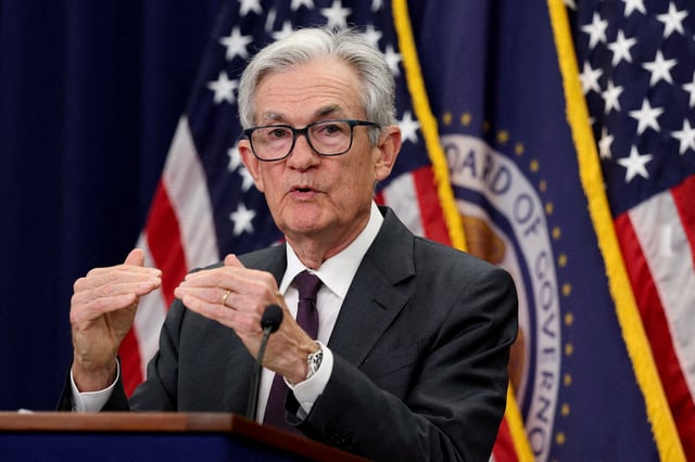 U.S. Federal Reserve Chair Jerome Powell gestures during a press conference following the issuance of the Federal Open Market Committee's statement on interest rate policy in Washington, D.C., U.S., July 30, 2025. REUTERS/Jonathan Ernst/File Photo