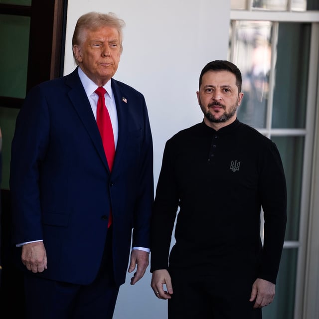 US-Präsident Trump fordert, dass die Ukraine für Friedensgespräche zu einem „Gebietstausch“ bereit sein müsse.
