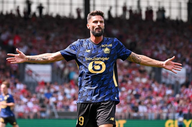 Olivier Giroud a inscrit son premier but sous les couleurs lilloises dimanche.