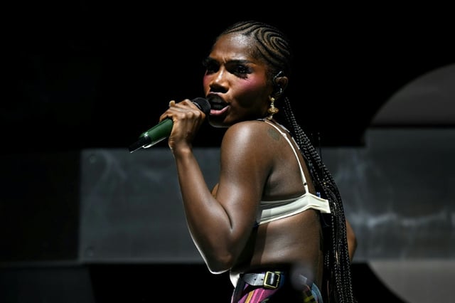 La rappeuse américaine Doechii au festival de Glastonbury, le 28 juin 2025 à Pilton, dans le sud-ouest de l'Angleterre