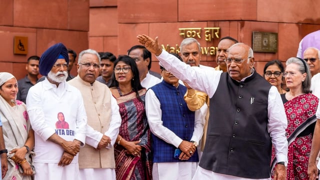 Congress President Mallikarjun Kharge said Opposition leaders would meet today to discuss the upcoming VP election