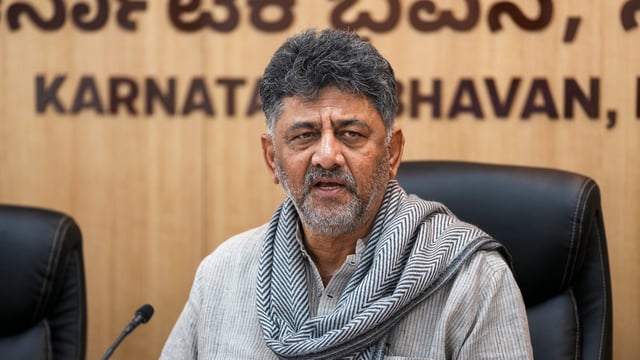 Karnataka Deputy Chief Minister DK Shivakumar was visibly shaken after inspecting the gutted building.