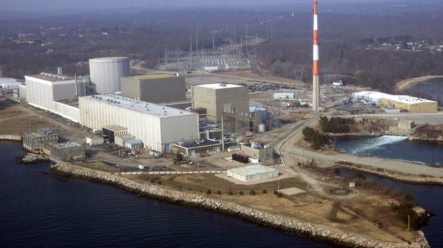 The Millstone nuclear power facility in Waterford.  (AP Photo/Steve Miller, File)