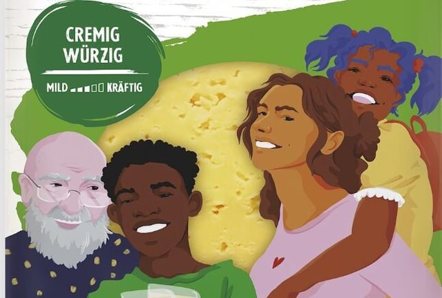 Mit solchen, im wahrsten Sinne, bunten Bildern, will Milram an deutschen Frühstückstischen erziehen. Foto: Milram / Design Edition von Josephine Rais