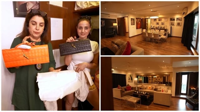 Ameesha Patel gives a tour of her Mumbai home to Farah Khan. 
