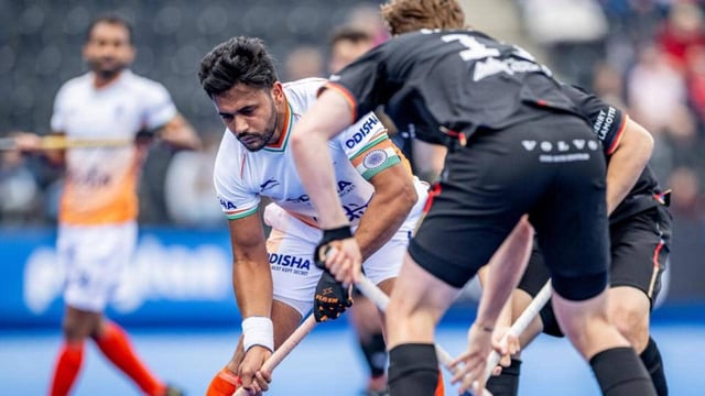 File photo of Indian men’s hockey team captain Harmanpreet Singh in action. (HT Photo)