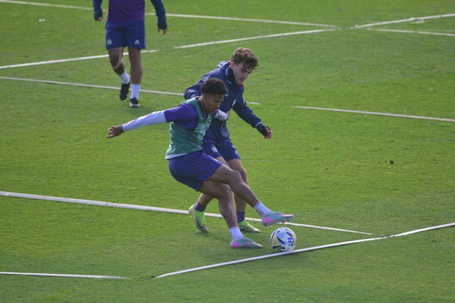 Rick en el entrenamiento de Talleres en el Card. Talleres recibe este lunes a San Martín de San Juan. (Pedro Castillo / La Voz)