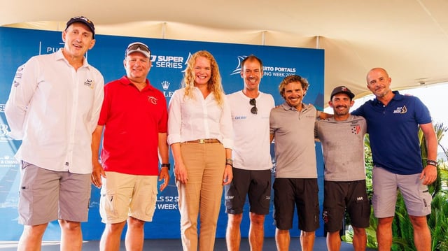 Imagen de la presentación de las 53 Super Series de Puerto Portals, este lunes.