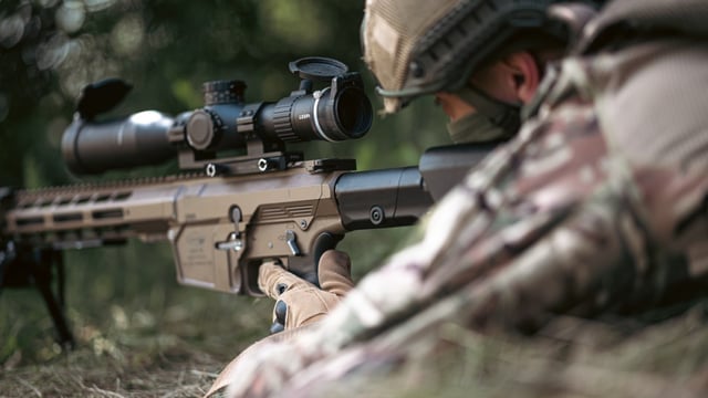 Ukrainianian snipers training in Poland in April