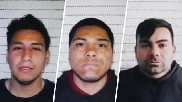 Los tres presos que se fugaron en Chile.