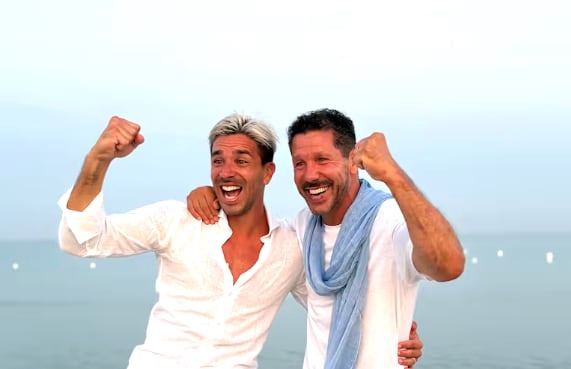 Giovanni Simeone y el &#34;Cholo&#34; Simeone