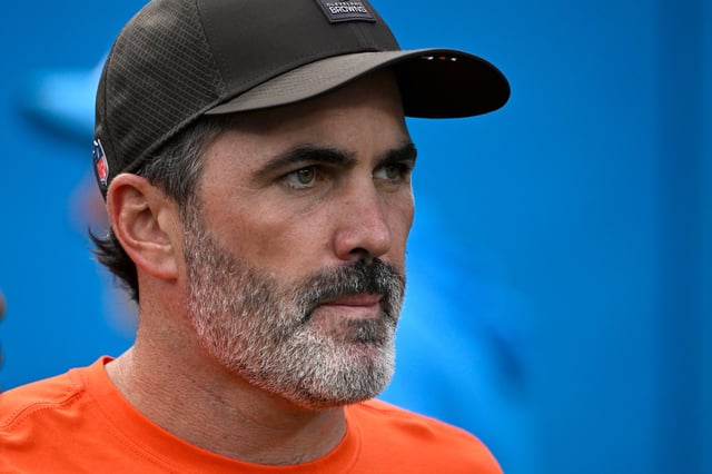 Aug 8, 2025; Charlotte, North Carolina, USA; Cleveland Browns head coach Kevin Stefanski before the game at Bank of America Stadium. Mandatory Credit: Bob Donnan-Imagn Images/File Photo