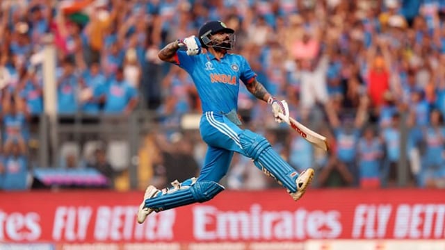 Virat Kohli broke the record of Sachin Tendulkar for most number of ODI centuries in the 2023 World Cup semi-final against New Zealand at the Wankhede Stadium. Master Blaster was in attendance and Kohli celebrated the feat by bowing down in front of his idol. 
