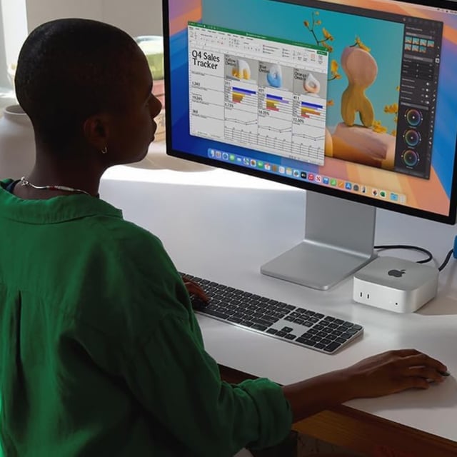 Apple's redesigned 2024 Mac mini is smaller and faster than ever before. 